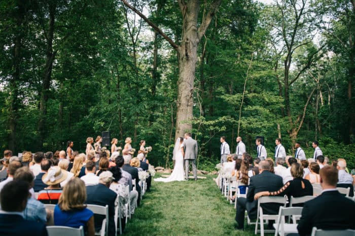 Wedding Ceremony Outdoor Vows Brandywine Manor House